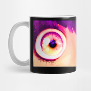 Purple Anime Girl Eyes Mug